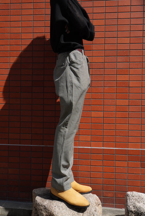 6.70s Don Poker gingham tapered slacks