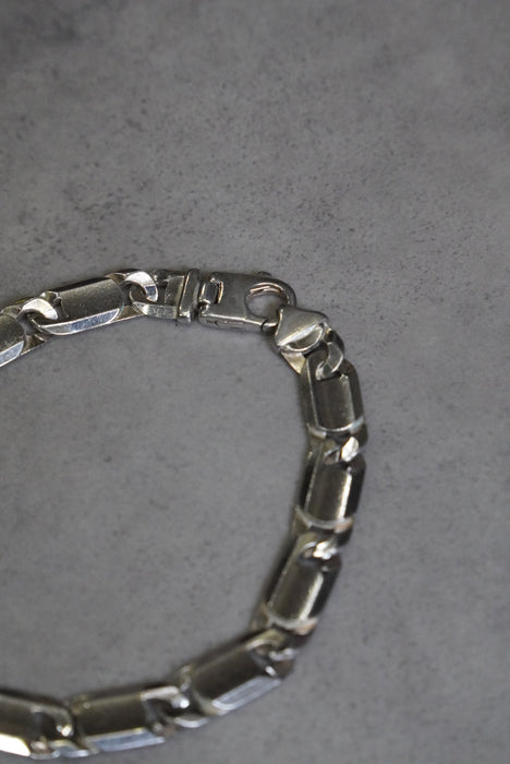 flat silver plate bracelet