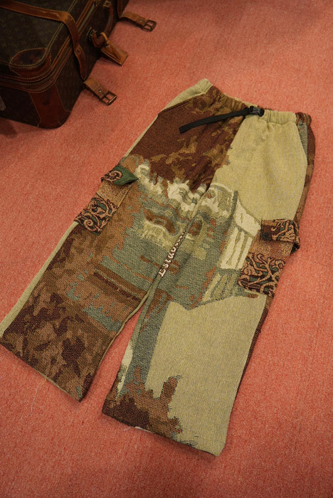 remake jaquard cargo pants