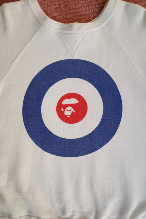 90s A BATHING APE target print sweat