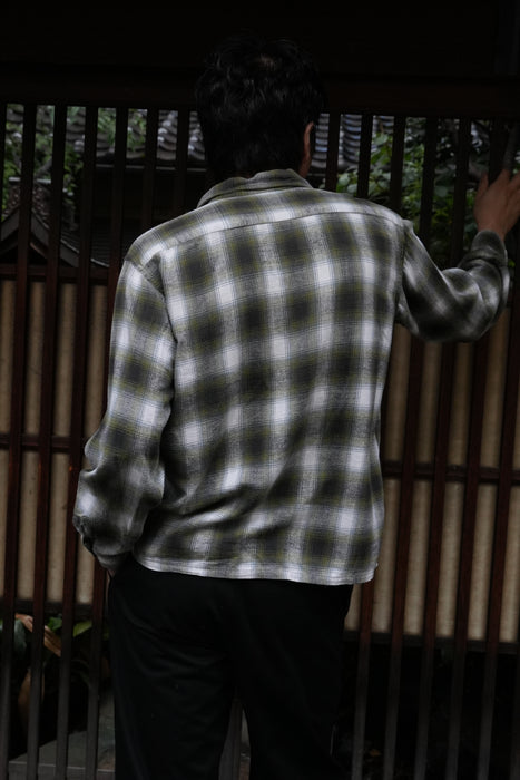 60s Sears printed flannel shirt