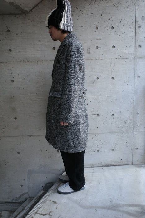 EMPORIO ARMANI virgin wool×alpaca coat