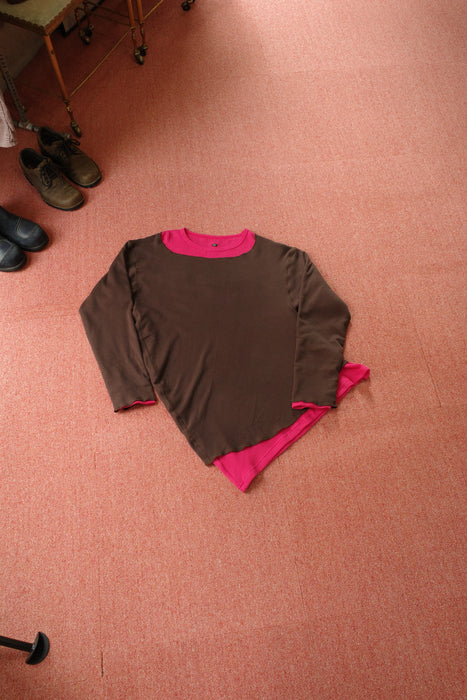 NAM Banana Ensemble Tee Brown/Pink size1