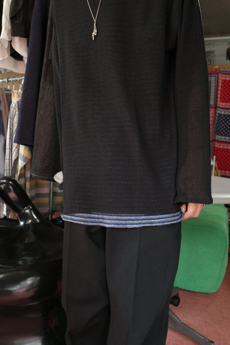HAPPYEND mesh tee black