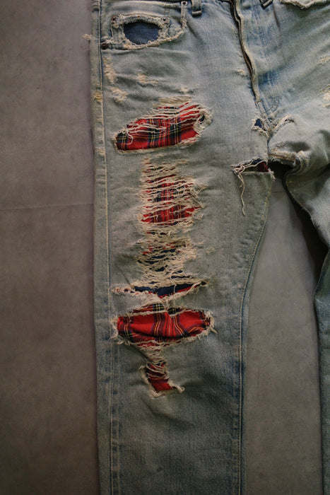 70s Levi's 501 U.K custom denim