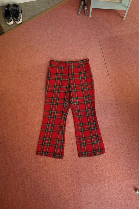 70s Tailor's Bench tartan check slacks