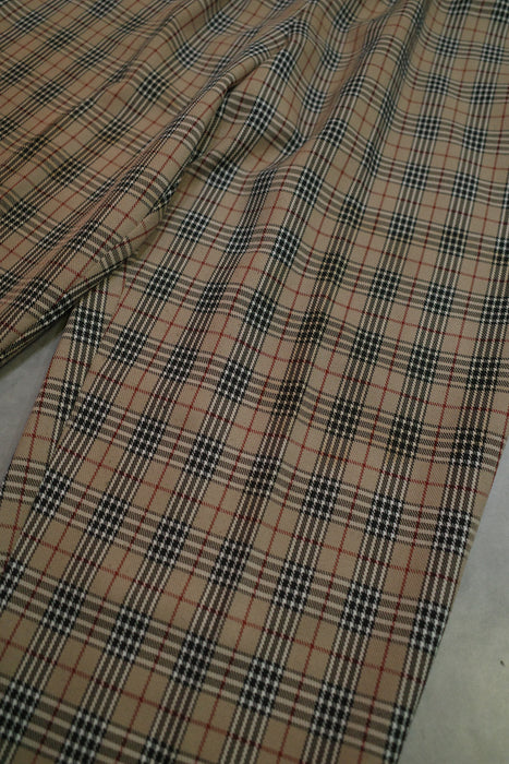 90s ALFRED DUNNER tartan easy pants