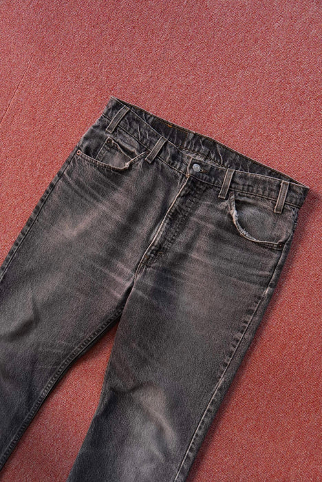 90s Levi's 517 yarn-dyed black denim