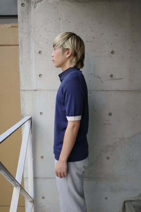 00s JONN SMEDLEY sea island cotton polo shirt