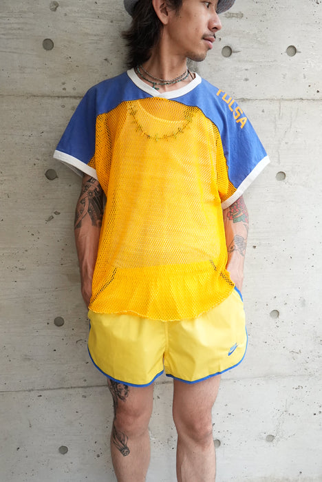 70s RUSSELL mesh football tee
