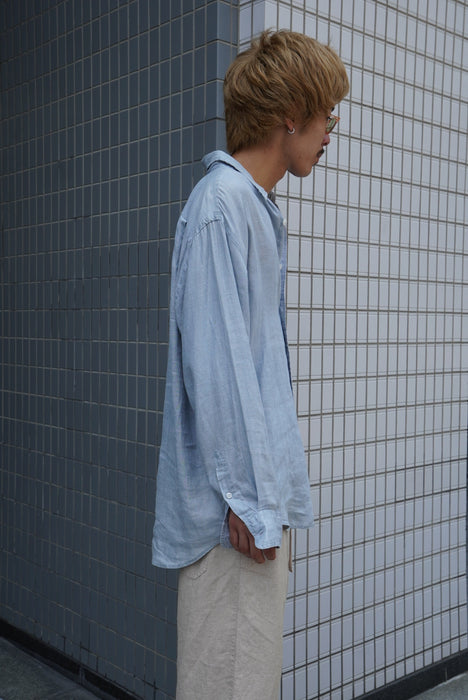 90s DKNY linen chambray shirts