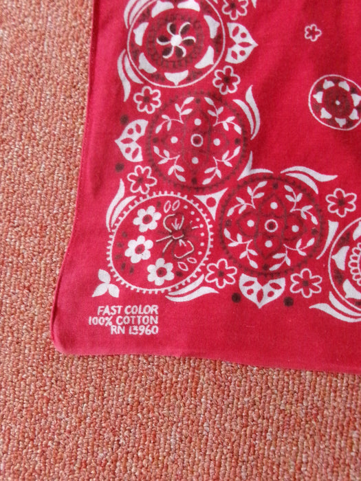 70s floral medallion bandana
