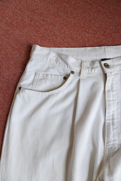 90s POLO SPORTSMAN white denim