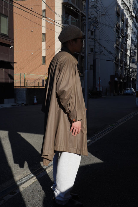 80s ISSEY MIYAKE oild cotton WIND COAT