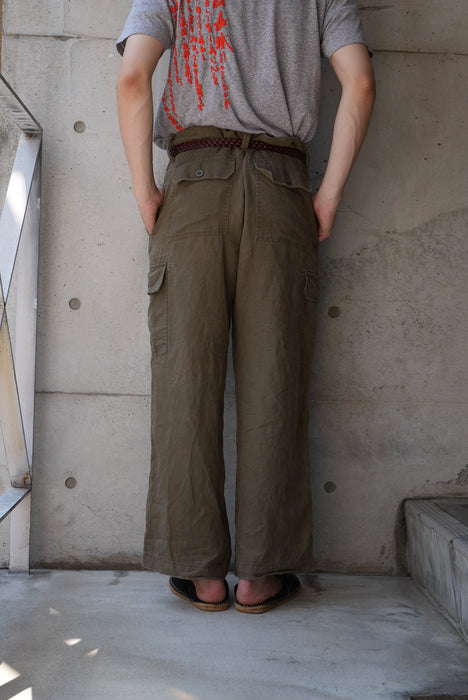 00s BANANA REPUBLIC linen cargo pants