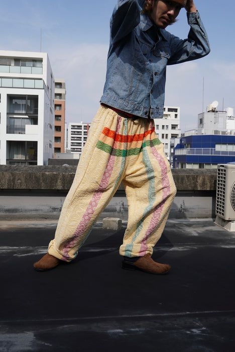 cotton jaquard pants