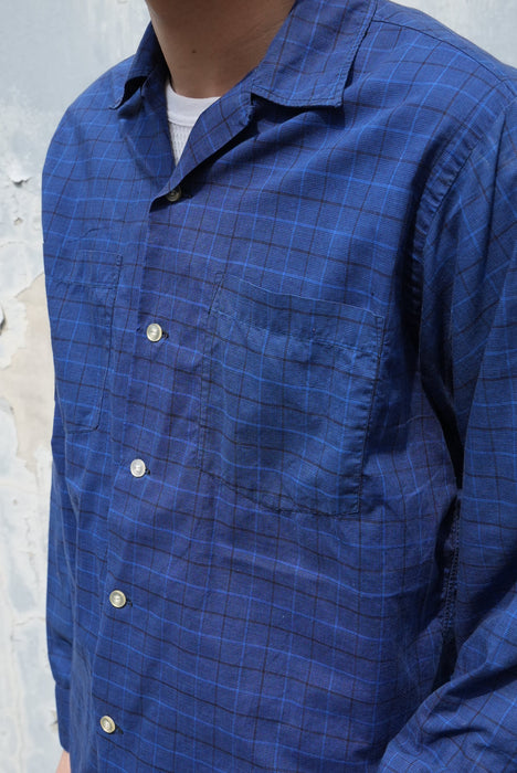 60s Hathanay cotton check shirt