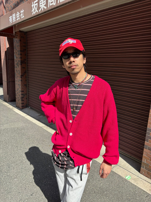 90s LANDS' END alpaca cardigan