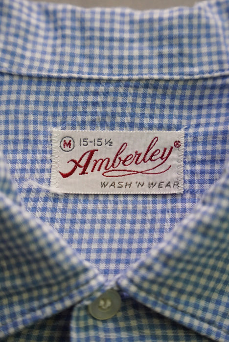 60s Amberley gingham B.D.shirt