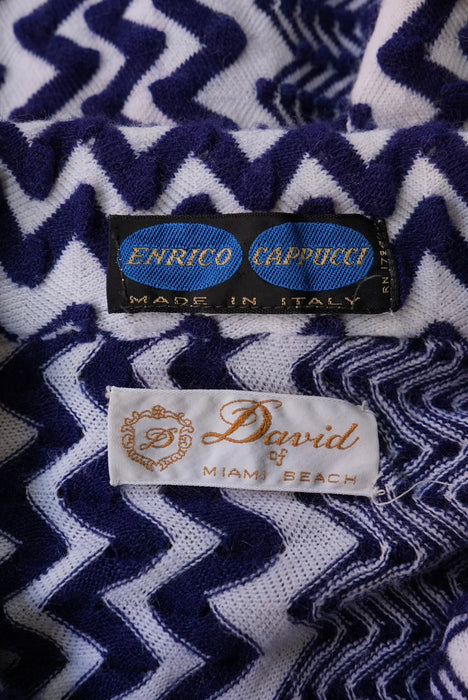 70s ENRICO CAPPUCCI knit beach shirt