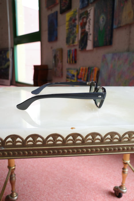 6.70s Italian black acetate optical sunglasses
