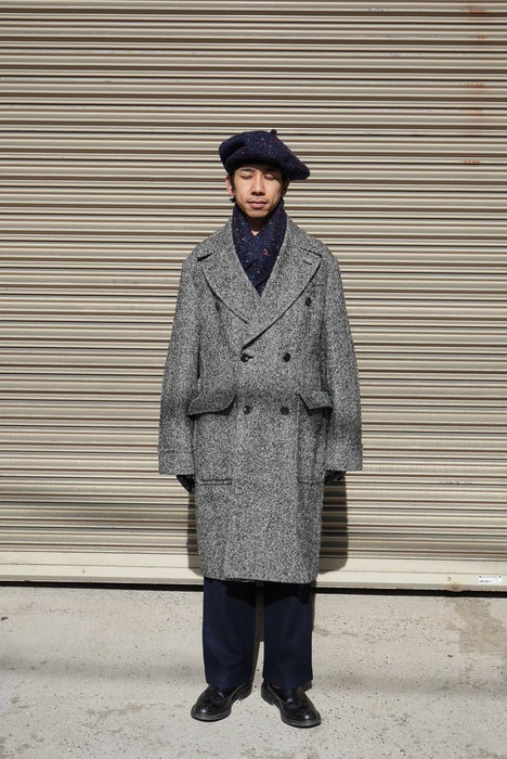 EMPORIO ARMANI virgin wool×alpaca coat