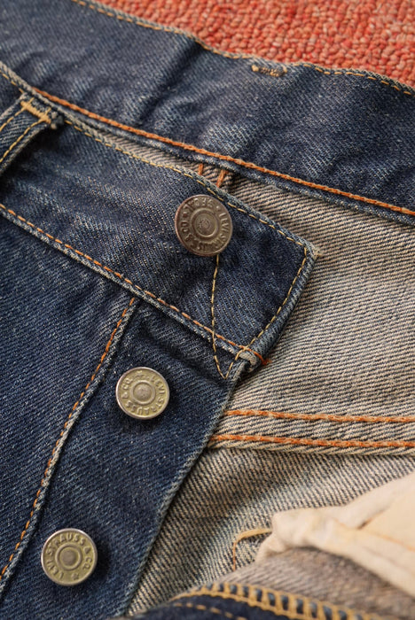 60s Hand Made by Denim Evalution leather 501 "E"