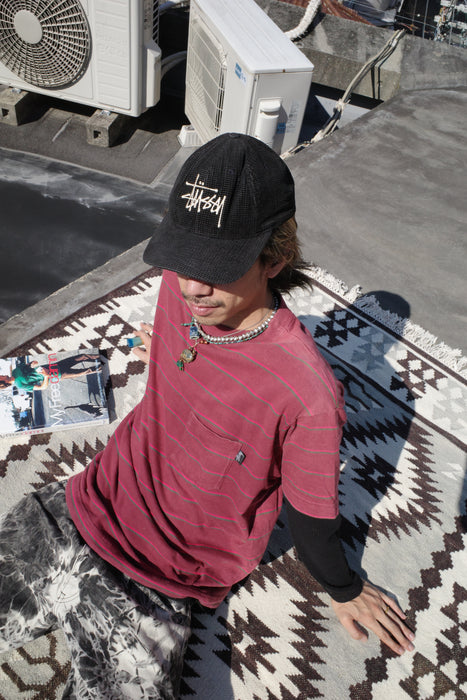 90s Stussy hats dice corduroy cap "USA"