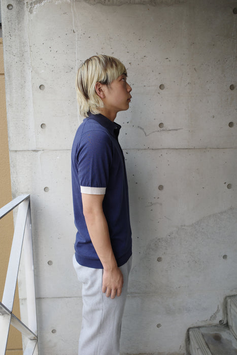 00s JONN SMEDLEY sea island cotton polo shirt