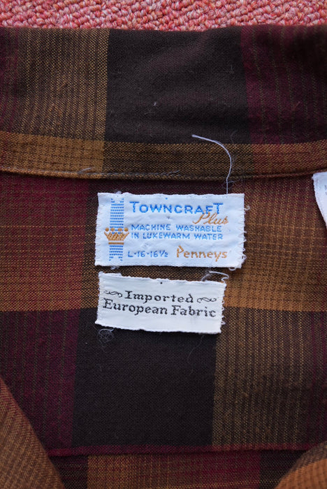 70s TOWN CRAFT rayon shirts