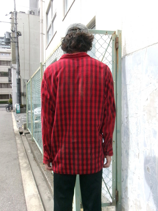 40s 5Brother printed flannel shirt