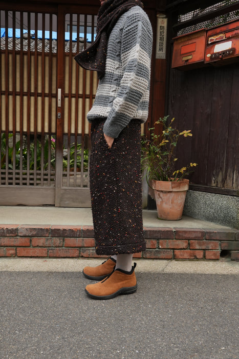 HAPPYEND HOKKORI tweed pants CHOCO