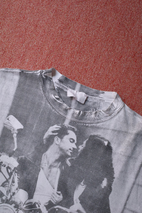 biker photo allover pattern tee