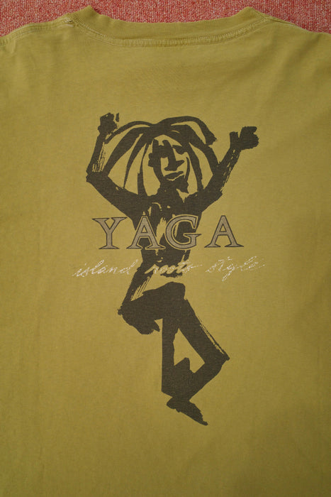 90s YAGA print long sleeve tee