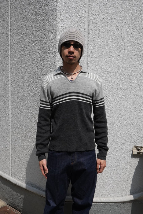 80s JUSTIN BLAKE skipper knit
