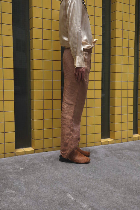 80s MOON LIGHT silky glitter easy pants
