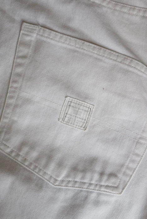 90s POLO SPORTSMAN white denim