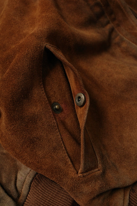 80s BANANA REPUBLIC suede bomber jacket "Safari & Travel"