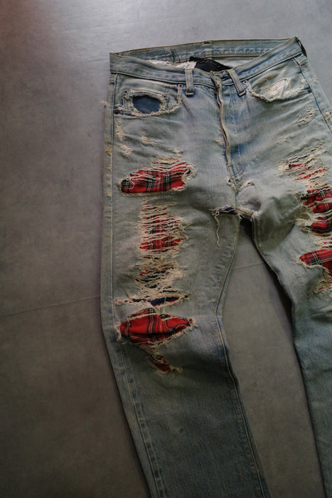 70s Levi's 501 U.K custom denim