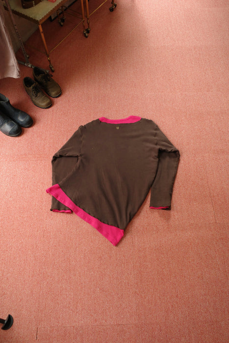 NAM Banana Ensemble Tee Brown/Pink size1