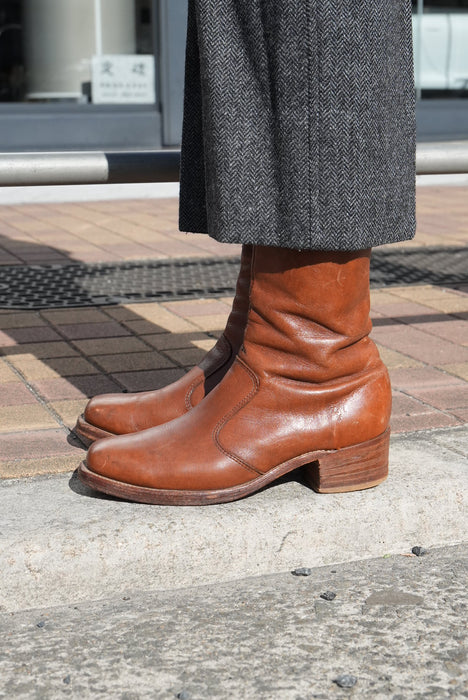 70s FRYE zip roper boots