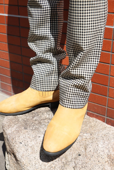 6.70s Don Poker gingham tapered slacks