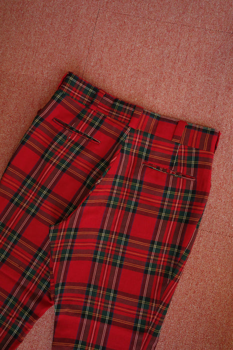70s Tailor's Bench tartan check slacks