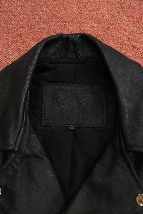 Louis dowble breasted leather riders