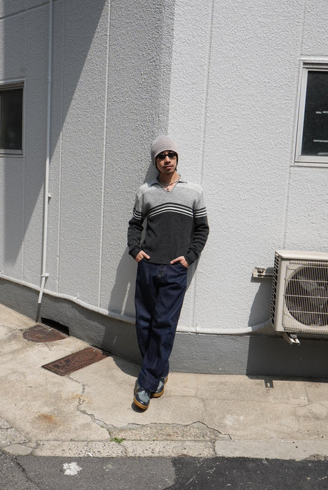 80s JUSTIN BLAKE skipper knit