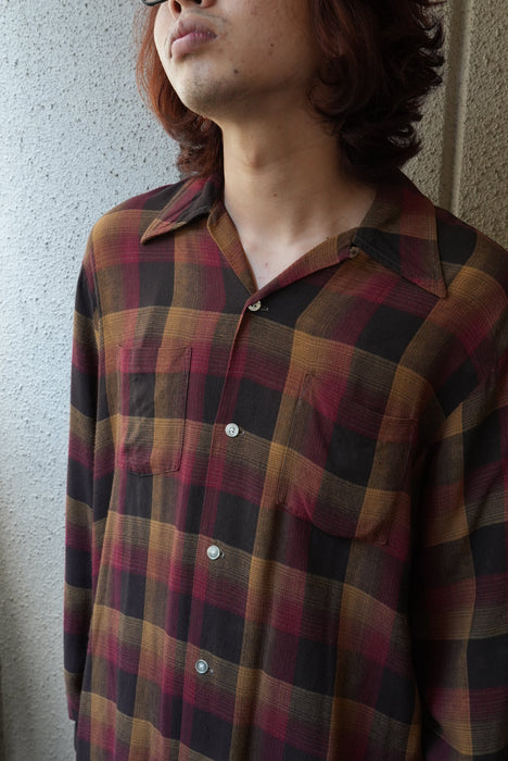 70s TOWN CRAFT rayon shirts
