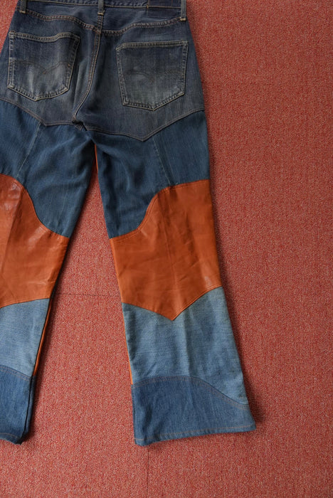 60s Hand Made by Denim Evalution leather 501 "E"