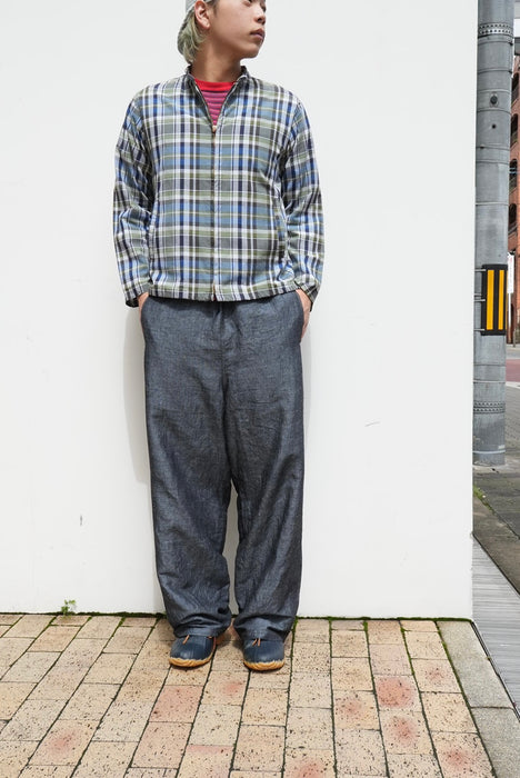 C.M.P.Y 24YR BLUE Linen×Banboo 34inch
