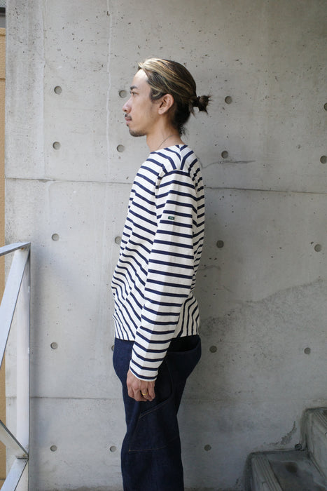 NAM Banana Basque Shirts WHITE/NAVY size1