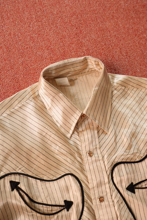 70s Unknown satin Western shirt